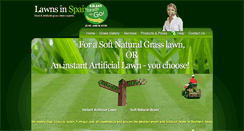 Desktop Screenshot of lawnsinspain.com